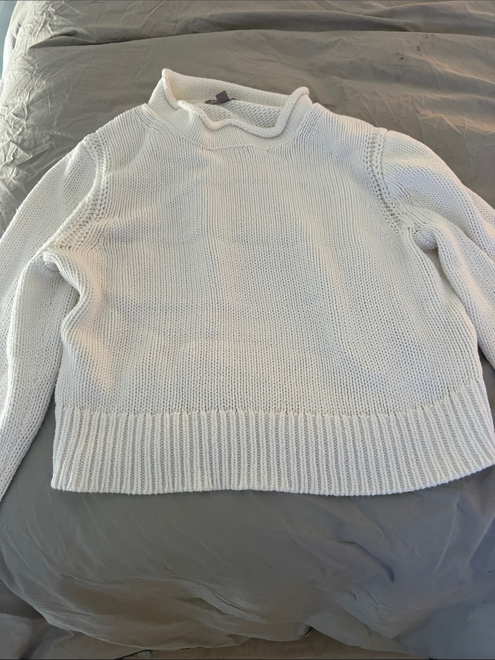 J. Crew Cream Rollneck Sweater